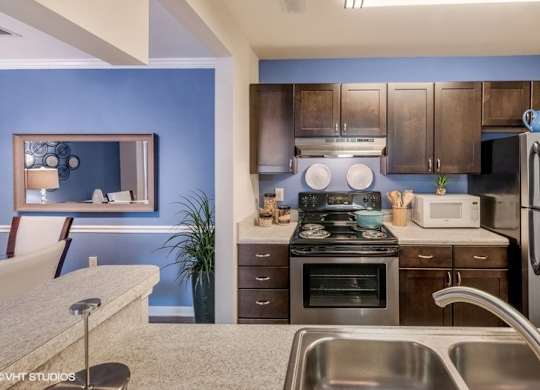 Eat-In Kitchen Table With Sink at Brittany Commons Apartments, Spotsylvania, VA